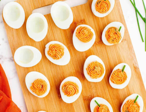 Pumpkin Devilled Eggs